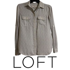 Loft Longsleeve Button Down Blouse Size XS